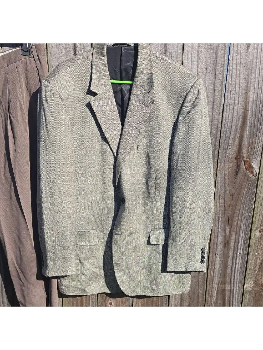 Andrew Fezza Textured Gray Blazer for Men